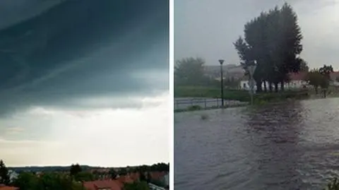 "Zrobiło się ciemno jak w nocy". Tak idzie burza przez Polskę