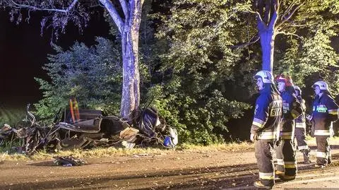 Kościerzyna: Auto uderzyło w drzewo. Zginął pasażer