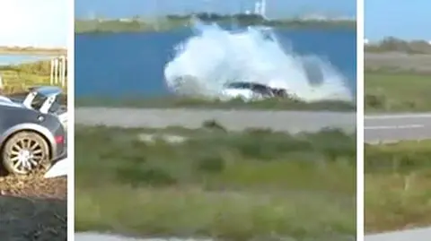 Kierowcy przeszkodził ptak