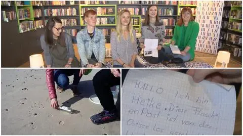 Rowy: Pięć bibliotekarek znalazło list w butelce