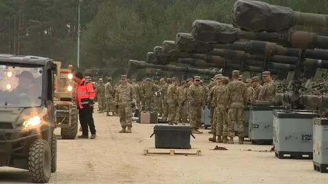 American soldiers at a range in Drawsko Pomorskie