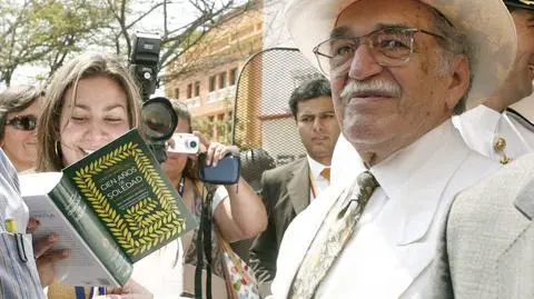 Gabriel Garcia Marquez na spotkaniu ze swoimi czytelnikami