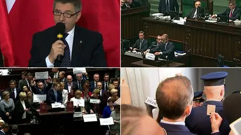 Marszałek Kuchciński przedstawił swoją wersję piątkowego posiedzenia