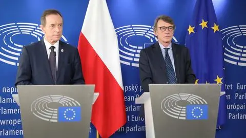 Marszałek Senatu Tomasz Grodzki spotkał się z przewodniczącym Parlamentu Europejskiego Davidem Sassolim