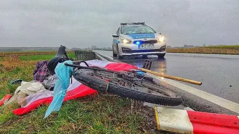 Gmina Łuków. Rowerzysta potrącony dzień po tym jak dostał mandat za brak świateł