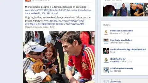 Casillas składa kondolencje mamie Dawida