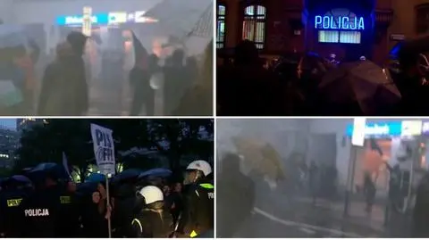 Poznań: Atak na policjantów po Czarnym Proteście