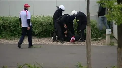 Stracia między policją a kibicami w stolicy 