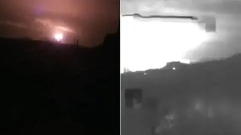 Eksplozja na nagraniach zamieszczonych w internecie