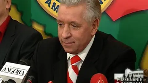 Andrzej Lepper podsumowuje kampanię wyborczą