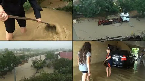 Powódź w Soczi. Rwące potoki na ulicach