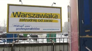 Plakaty zachęcające do podjęcia pracy pojawiły się w ośmiu miastach