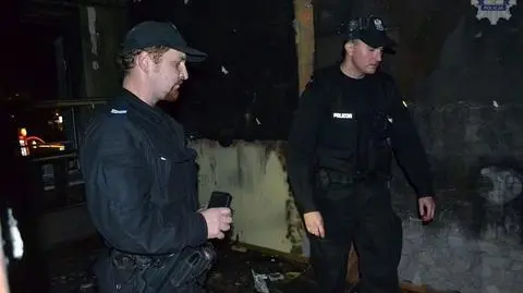 Policjanci uratowali z pożaru trzy osoby, w tym 7-letnią dziewczynkę