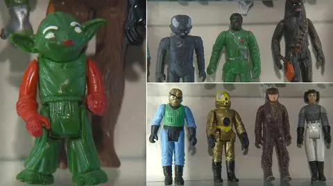 Gdańsk: kolorowe kolorowy Chewbacca i niebieski Darth Vader