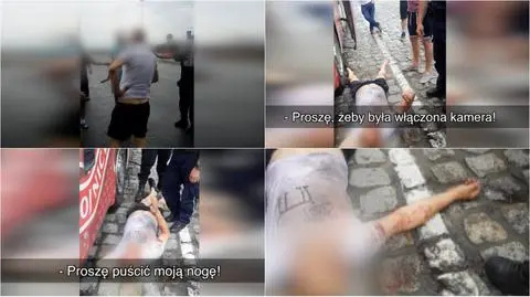 Oskarżył policjantów o pobicie, na nagraniu widać coś innego