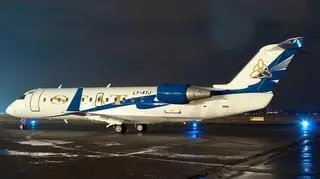 Rozbity Bombardier Challenger CRJ-200 linii SCAT