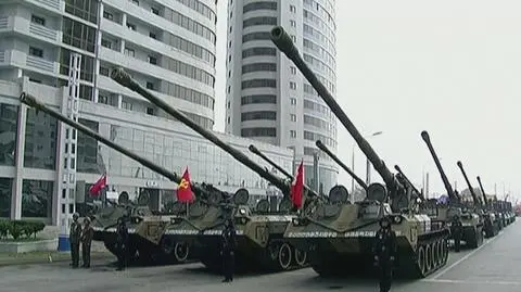 Parada wojskowa w Pjongjangu. Koreańczycy świętują 105. rocznicę urodzin Kim Ir Sena