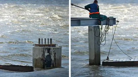 "Budowa molo bez zabezpieczeń" Skibek "wziął i nakręcił" najlepiej