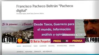 Francisco Pacheco Beltrán prowadził własną stronę internetową