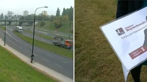 "Przechował" banner PJN, bo "zwiał go wiatr"