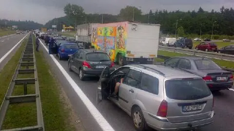 Cztery samochody zderzyły się na trójmiejskiej obwodnicy