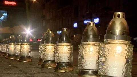 Mieszkańcy ustawili znicze na skrzyżowaniu