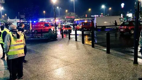 Mężczyzna w żółej kamizelce groził detonacją granatu 