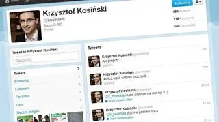 Profil na Twiterze rzecznika prasowego PSL Krzysztofa Kosińskiego