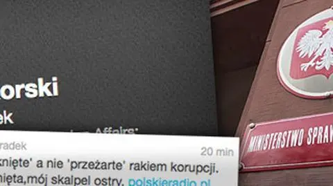 "Komórka nowotworowa usunięta, mój skalpel ostry". Sikorski o swojej reakcji na korupcję w MSZ