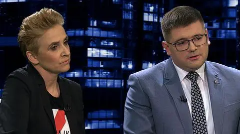 Joanna Scheuring-Wielgus i Tomasz Rzymkowski w "Kropce nad i"