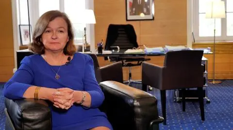 Nathalie Loiseau rozmawiała z korespondentką TVN24 BIS, Anną Kowalską