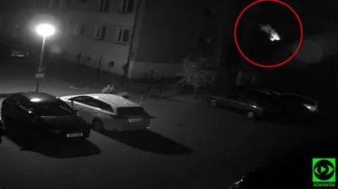 Nagranie z monitoringu osiedlowego na ul. Dworcowej