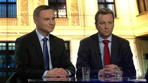Andrzej Duda i Andrzej Halicki w "Faktach po Faktach" 