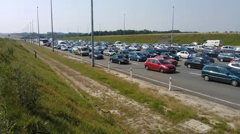 Korek utworzył się tuż przy bramkach w Rusocinie 