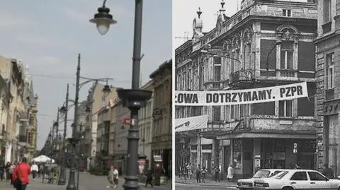 Piotrkowska street in Łódź now and in 1989. #30yearsofchange campaign - see how Poland has changed