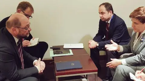 Bruksela. Szydło rozmawiała z Schulzem