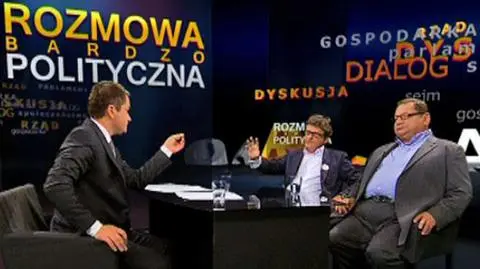 Janusz Palikot i Ryszard Kalisz w programie "Rozmowa bardzo polityczna"