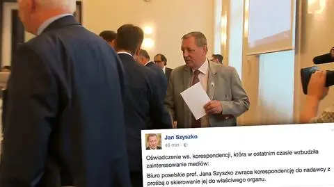 Szyszko wyjaśnia, co stało się z kopertą od "córki leśniczego"