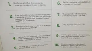 10 złotych reguł ekojazdy