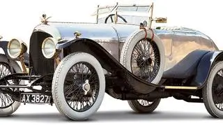 1921 Bentley Chassis 3 podwozie ma z mosiądzu, a kabinę z alumnium (fot. Gooding & Company)