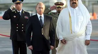 2007 rok. Putin z wizytą w Katarze. Pierwszy z lewej na zdjęciu Zołotow