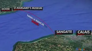 22 minuty nad La Manche. Przelot Zapaty