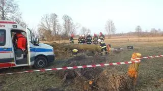 69-latek zginał pod drzewem na swojej posesji pod Ostrzeszowem