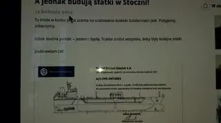 "A jednak budują statki w Stoczni!”