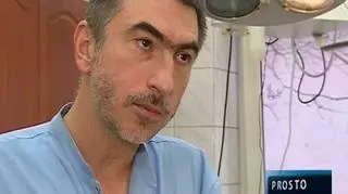 Adam Domanasiewicz, chirurg  ze szpitala w Trzebnicy