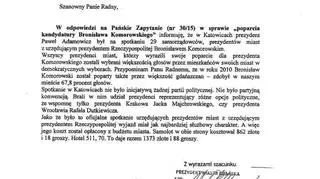 Adamowicz odpowiada na pytania odnośnie spotkania z Komorowskim