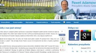 Adamowicz tłumaczy się na swojej stronie