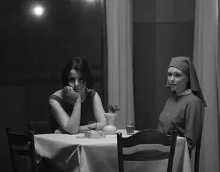 Agata Kulesza i Agata Trzebuchowska w filmie "Ida"