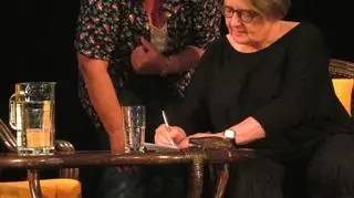Agnieszka Holland po seansie rozdawała autografy