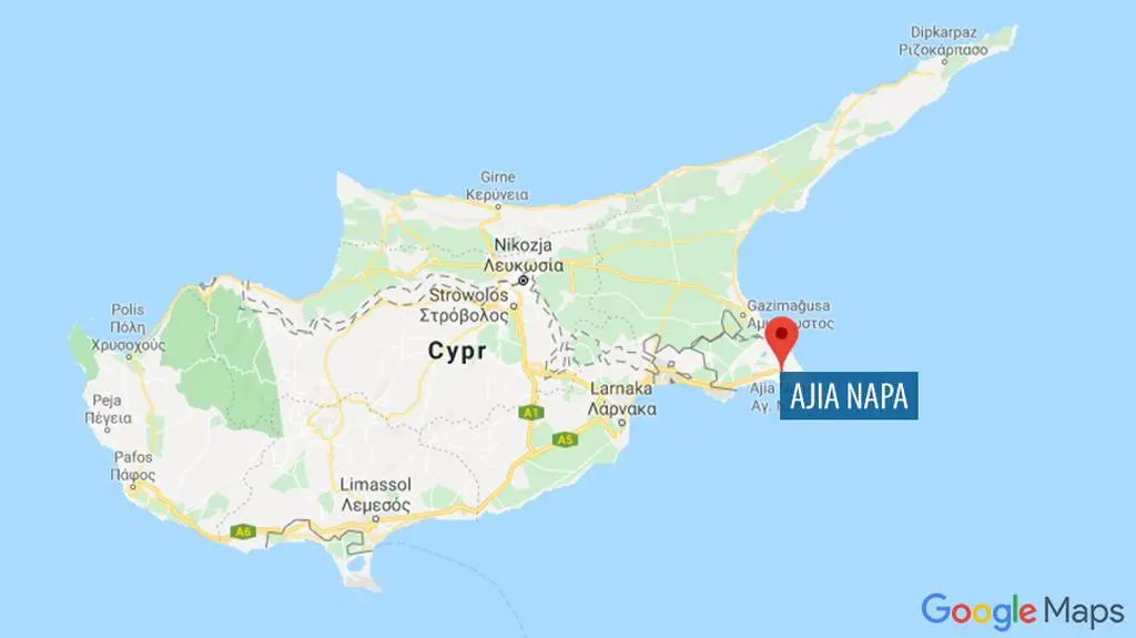 Ajia Napa na Cyprze